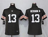 Women Nike Cleveland Browns 13 Beckham jr Brown Vapor Limited Jersey,baseball caps,new era cap wholesale,wholesale hats